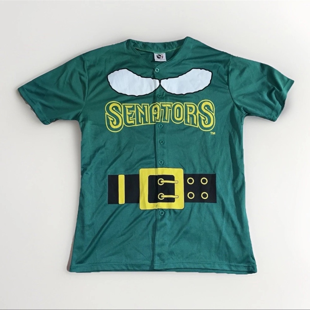 Washington Senators Green St Patricks Day SGA Baseball Size Mens Jersey XL Green